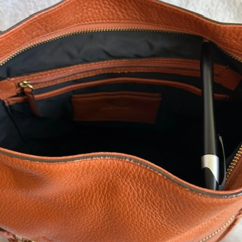 Cole Haan Celia Bucket Hobo Bag (Large) w/Dust Bag | Sienna Tan